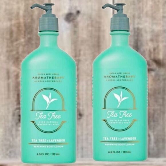 NWT 2 Pc Bath & Body Works Aromatherapy Tea Tree Lavender Body Lotion 6.5 fl oz - Picture 1 of 4